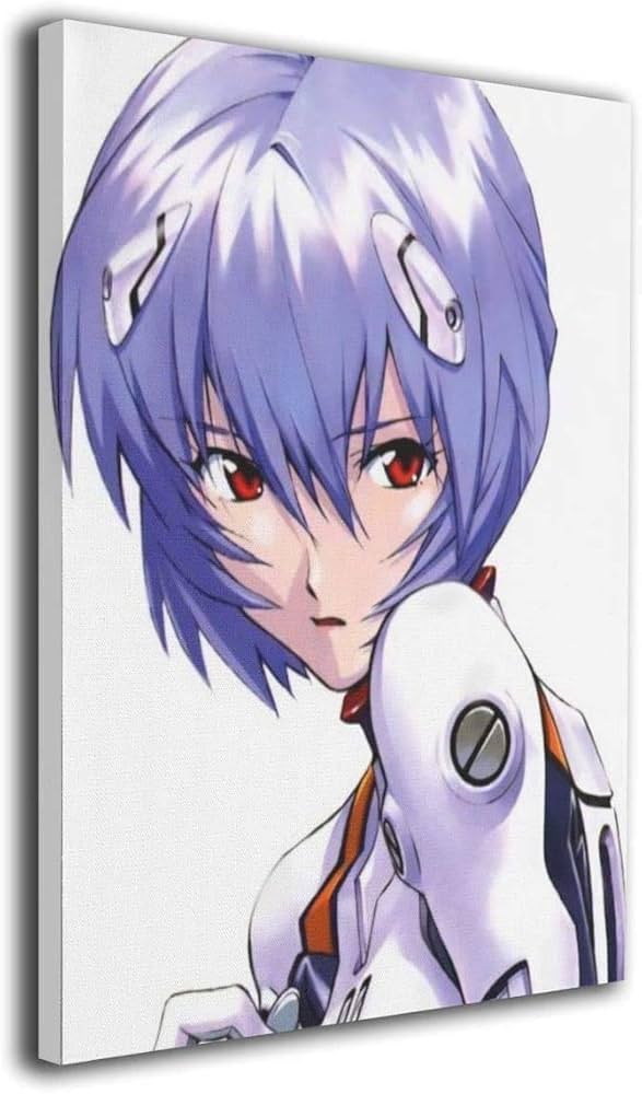 Amazon.co.jp: 新世紀エヴァンゲリオン 綾波レイ ポスター 油絵 アート