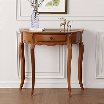 英国アンティーク猫脚コンソールテーブル/木製机/飾り棚サイドテーブル