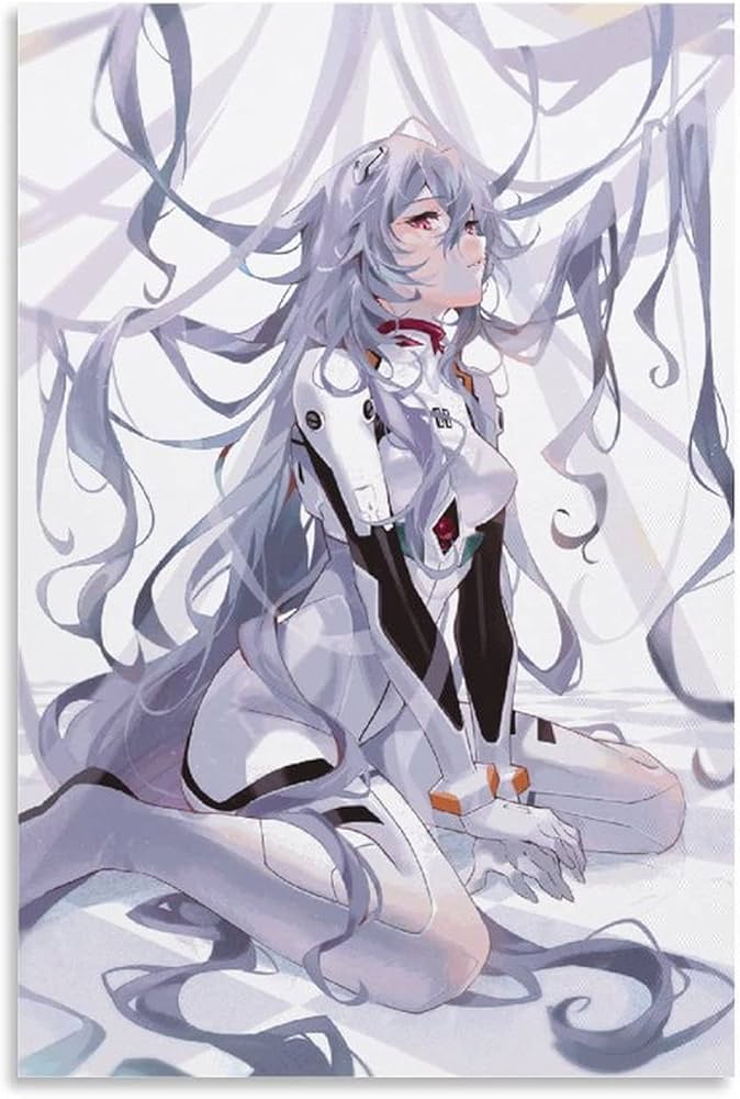 Amazon.co.jp: 新世紀エヴァンゲリオン綾波レイアニメキャンバスアート