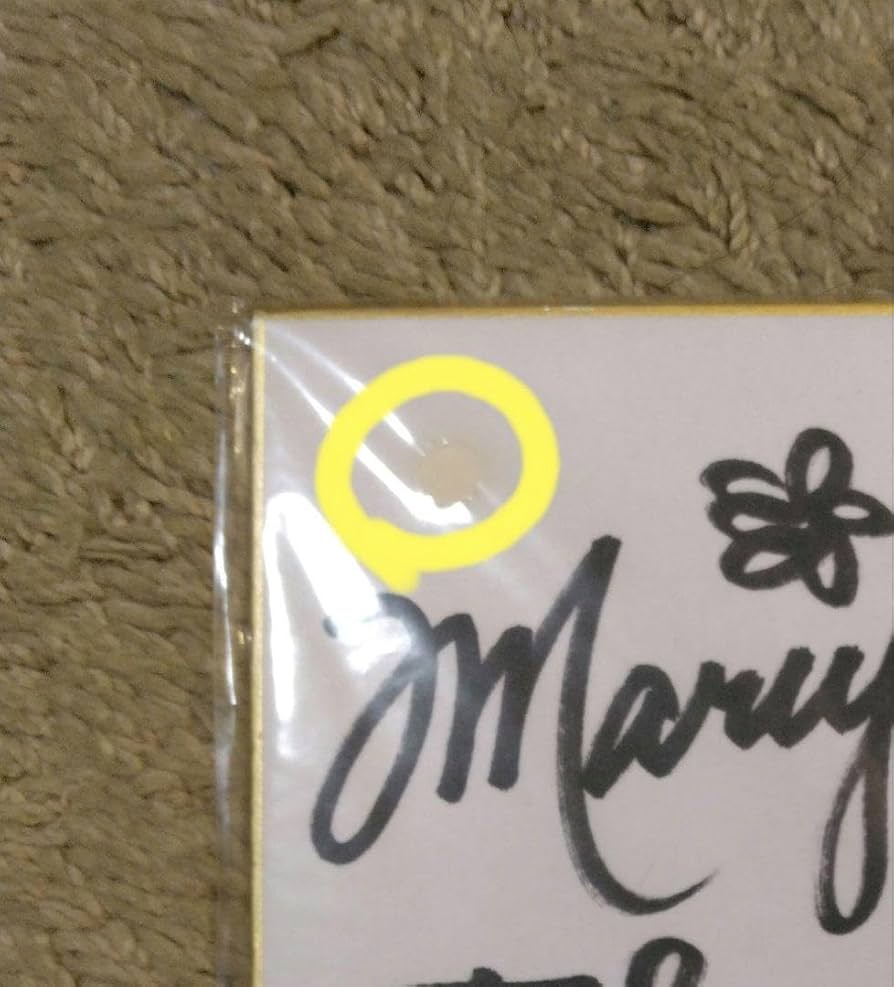 Amazon.co.jp: 貴重竹内まりや 直筆サイン色紙 : 文房具・オフィス用品