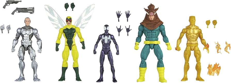Amazon.com: Marvel Legends Series, Pack of 5 Spider-Man