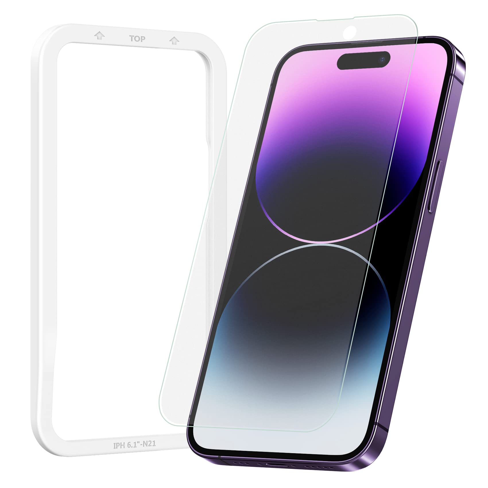 Amazon | NIMASO アンチグレア iPhone 14 Pro 用 ガラスフィルム 液晶