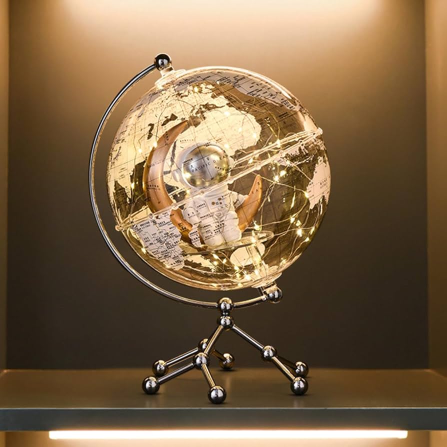 Amazon.co.jp: [dhiuebc] インテリア 地球儀 回る アンティーク まわる