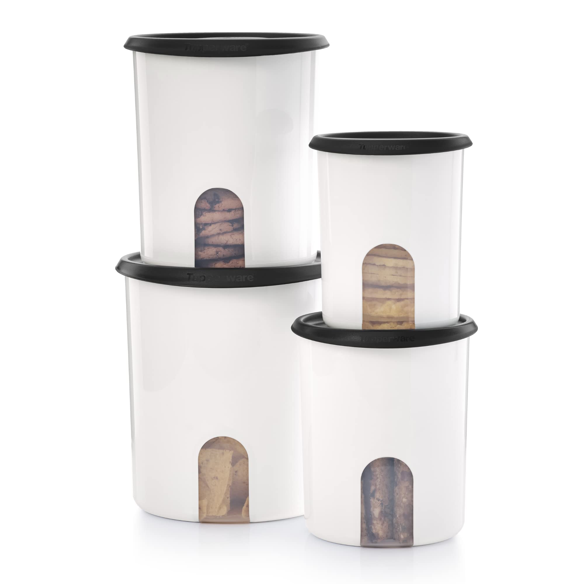 Amazon.com: Tupperware Brand 8-Piece One Touch Reminder Canister