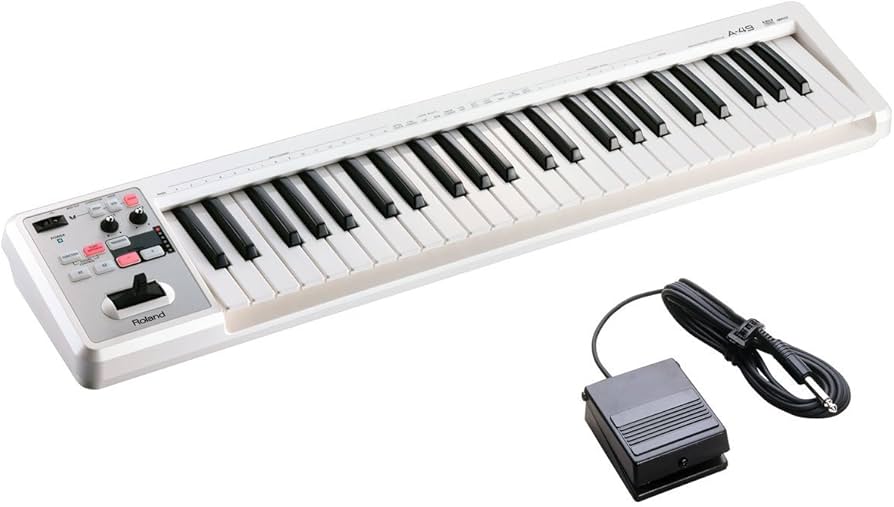 Amazon | Roland ローランド/A-49 WH ホワイト 【DP-2ペダルセット
