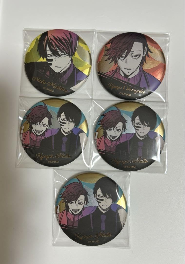 桃源暗鬼 無陀野無人 メタリック缶バッジ TSUTAYA 秋田書店 10点 桃源