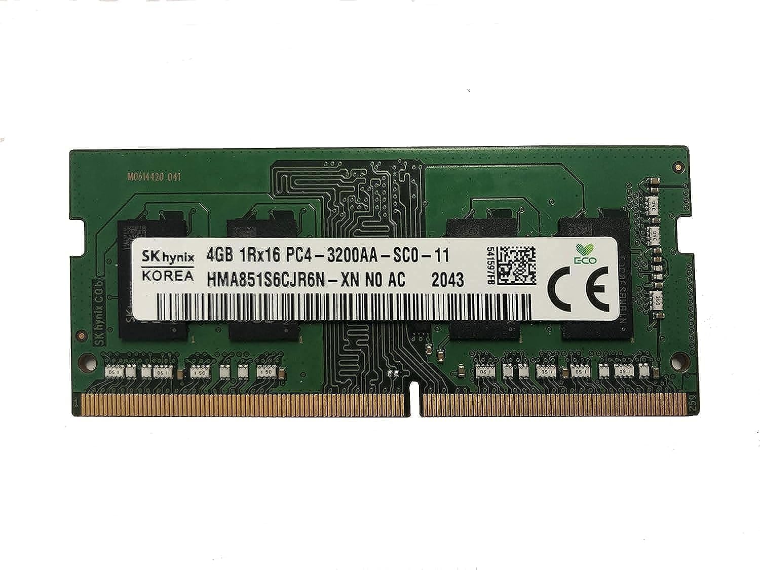 SK Hynix 4GB DDR4 3200MHz PC4-25600 1.2V 1R x 16 SODIMM Laptop RAM