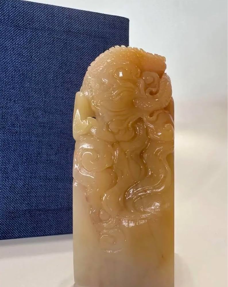 螭虎 古獣田黄高級印材ラオス篆刻印材印石書道落款遊印