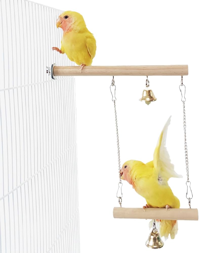 Amazon | owl yorozu 止まり木 インコ 鳥 ブランコ バードアスレチック