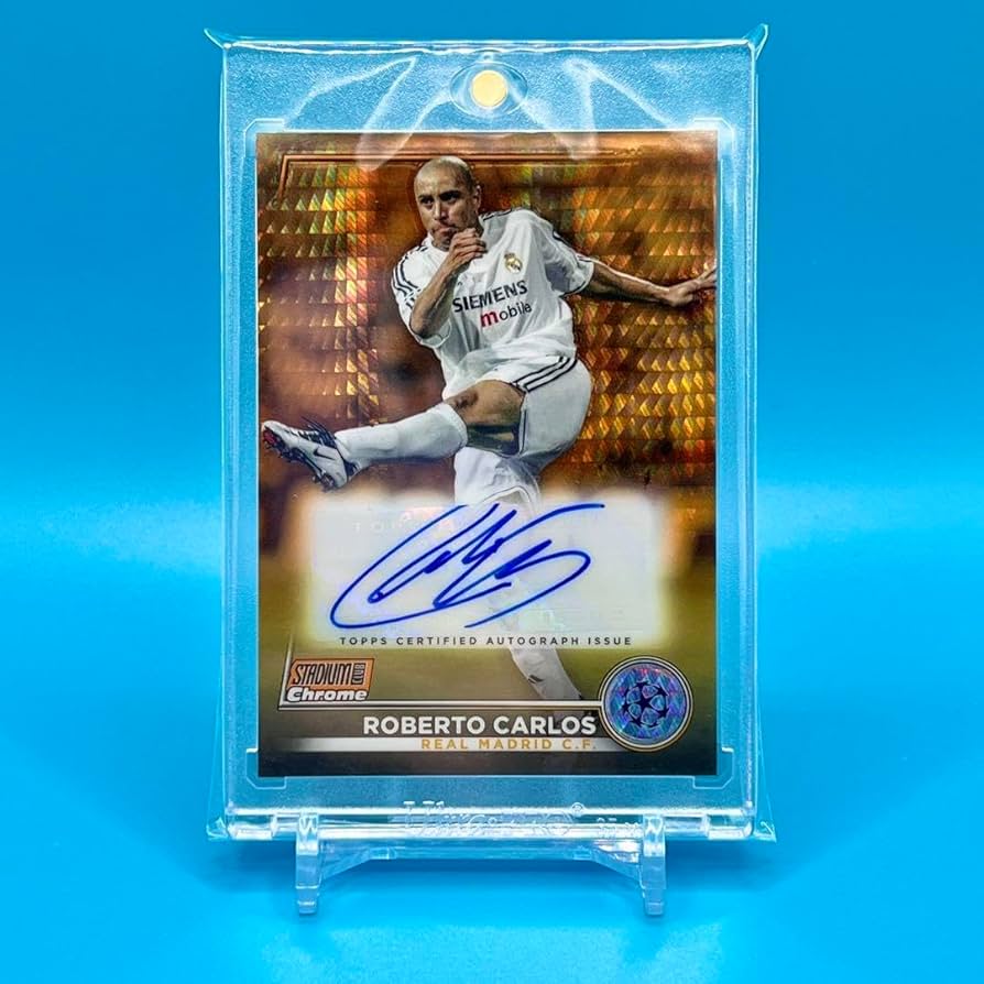 Amazon.co.jp: 世界25枚限定！Topps ロベルト カルロス 直筆サイン