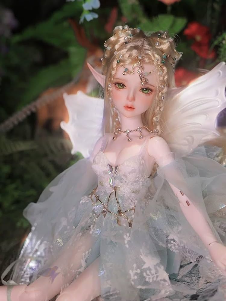 Amazon.co.jp: BJDドール妖精 天使 40cm！1/4 球体関節人形 SD DD BJD