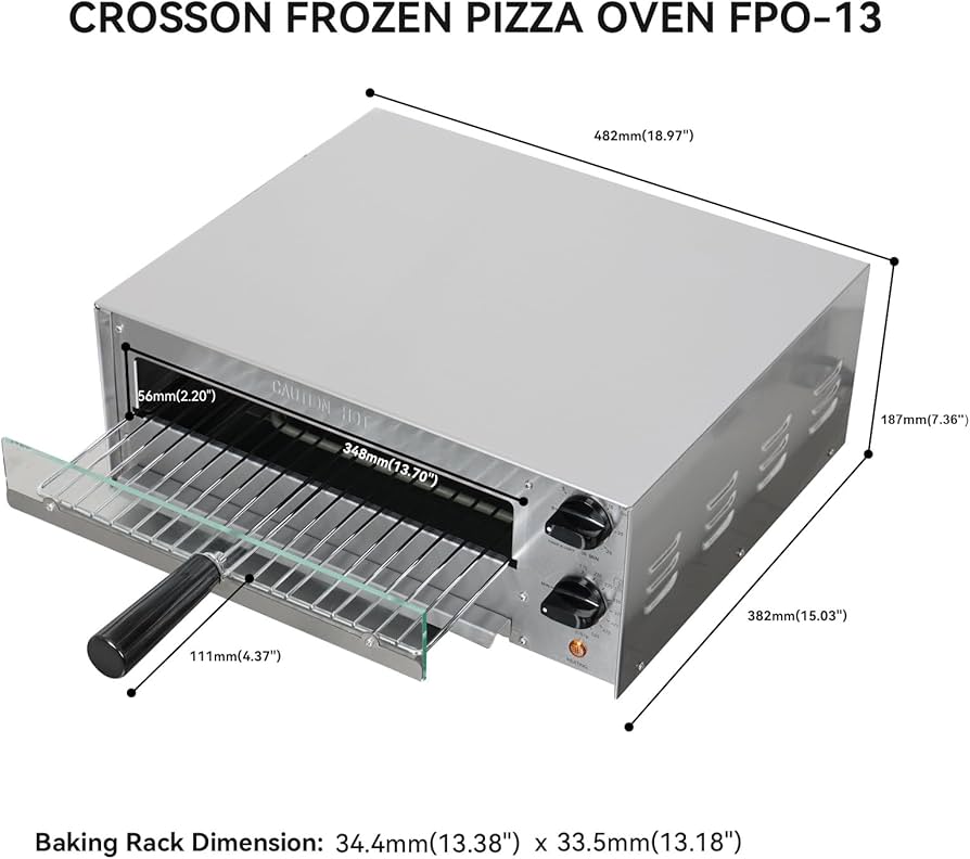 Amazon.com: CROSSON Countertop Electric Frozen Pizza Oven For