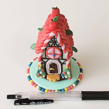 Amazon.co.jp: お菓子の家 ヘクセンハウス りんご ミニチュア フェイク