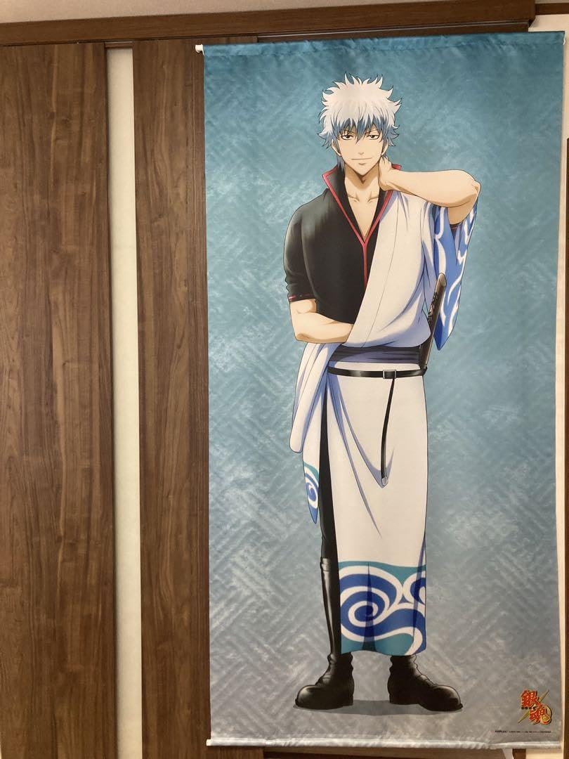 銀魂 等身大タペストリー 坂田銀時 銀さん 銀時 Amazon.co.jp: 坂田銀