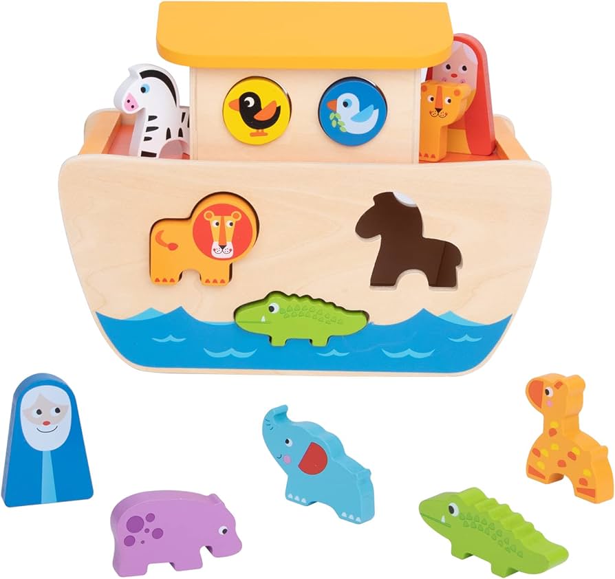 確認用 土人形 郷土玩具 民芸 フォークアート 聖書モチーフ ノアの箱舟