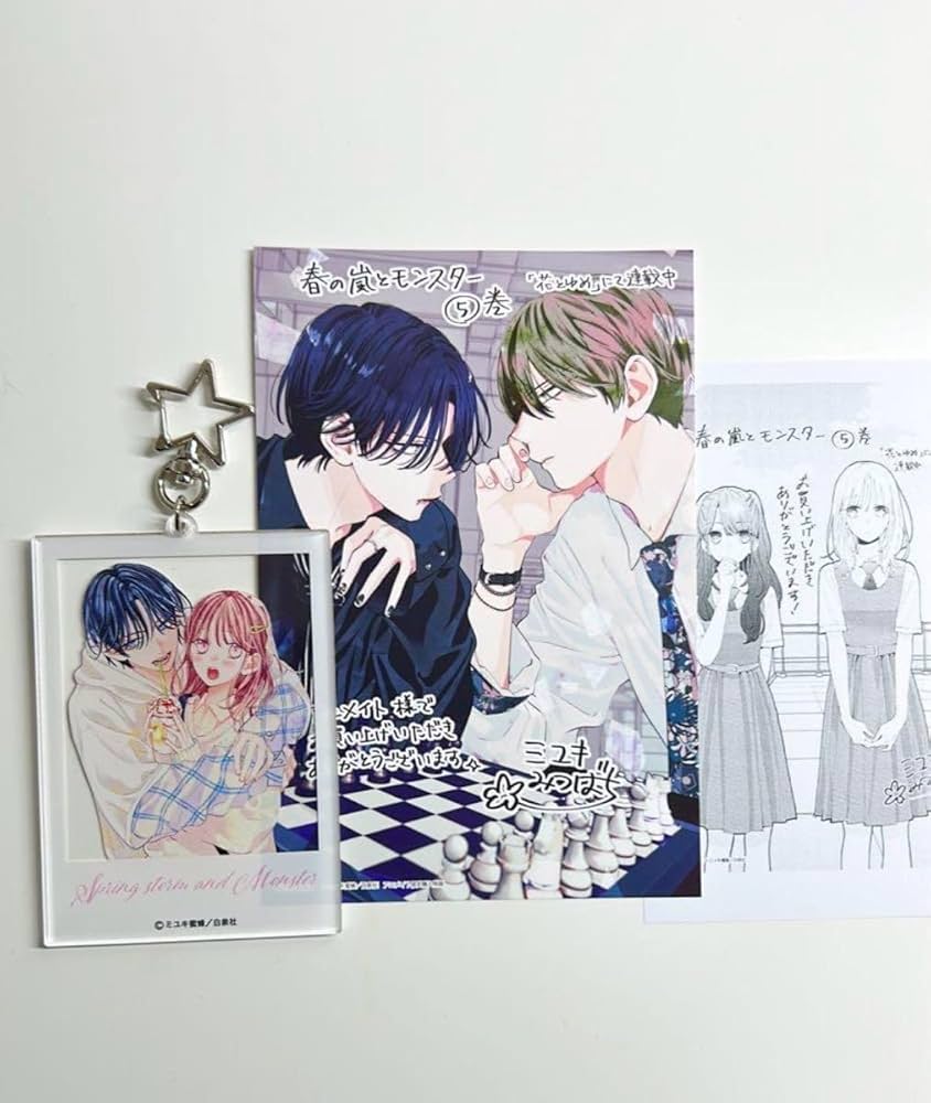 春の嵐とモンスター キーホルダー／アクリルスタンド／アクリルカード