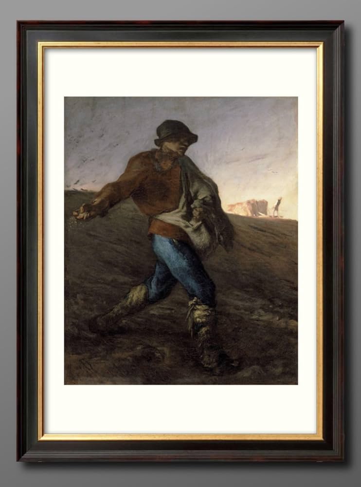 Amazon.co.jp: ジャン＝フランソワ ミレー 種をまく人 A3 サイズ