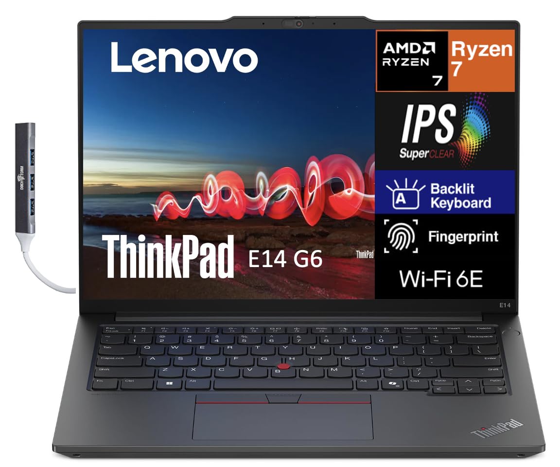 Amazon.com: Lenovo ThinkPad E14 Gen 6 Business Laptop 14.0