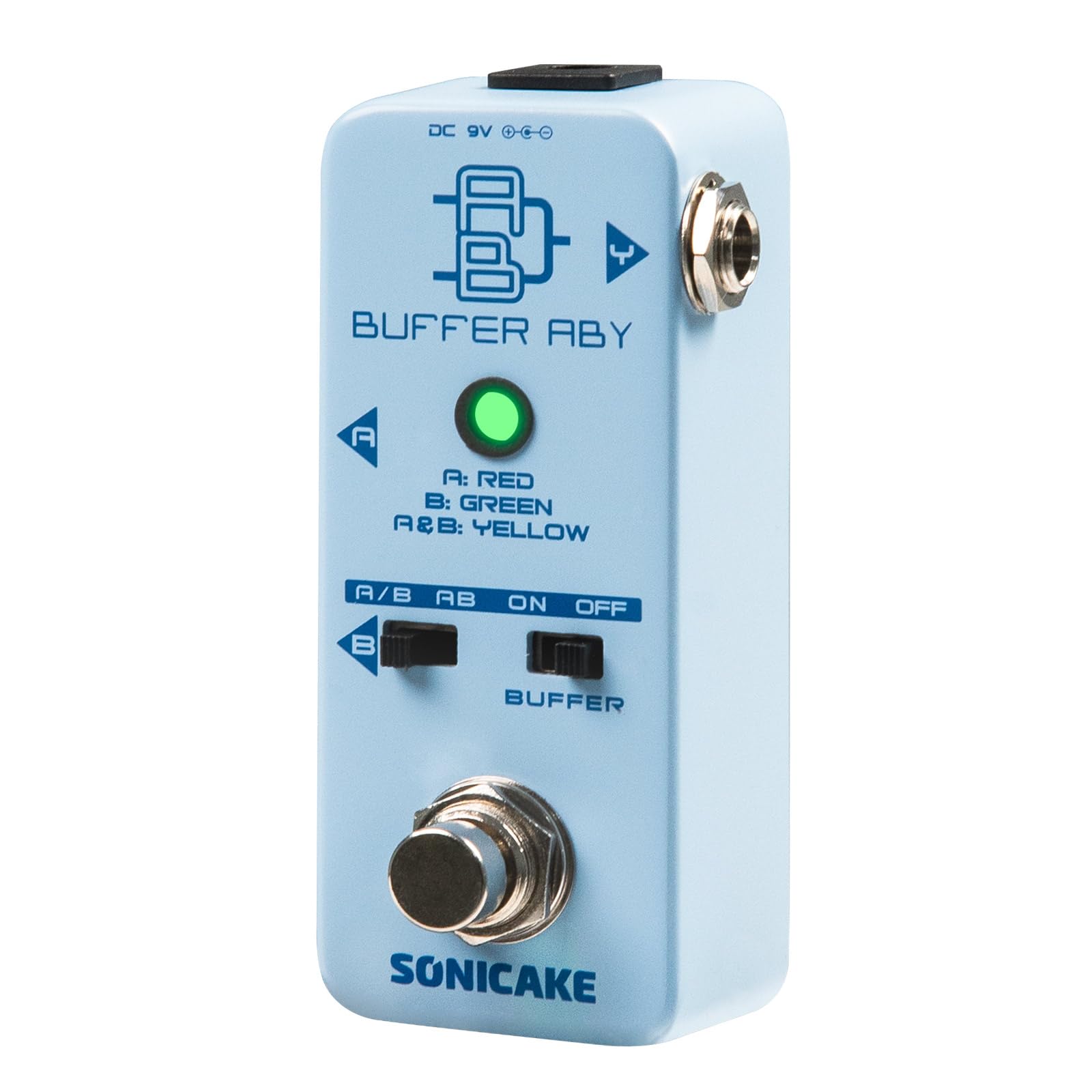 Amazon.com: SONICAKE ABY Guitar Pedal, Mini AB Switcher with