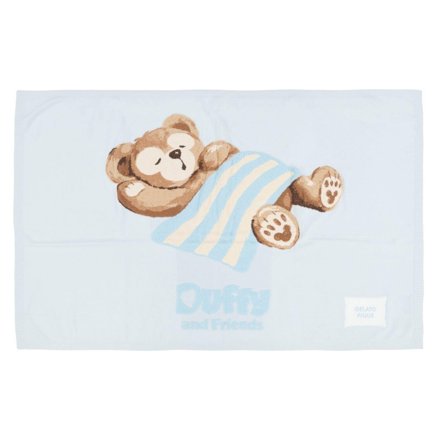 ダッフィージェラピケコラボ ブランケット 公式】ダッフィー＆フレンズ