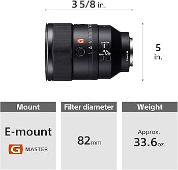 Amazon.com : Sony FE 135mm F1.8 G Master Telephoto Prime Lens for