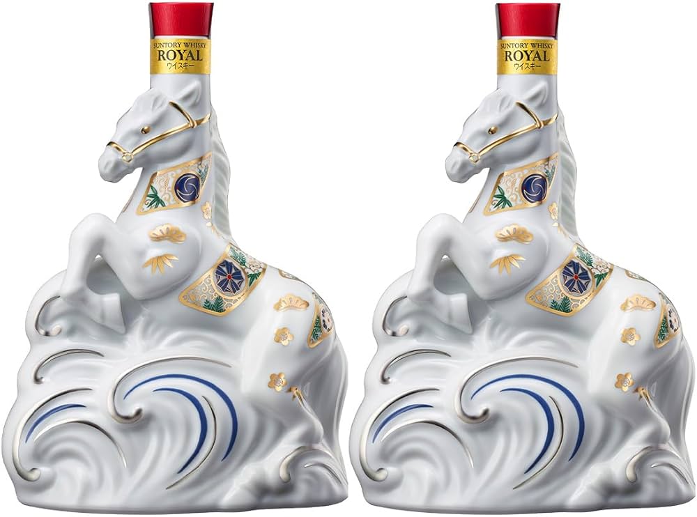 Amazon.co.jp: サントリー ローヤル 干支ボトル 2本セット 午歳 600ml