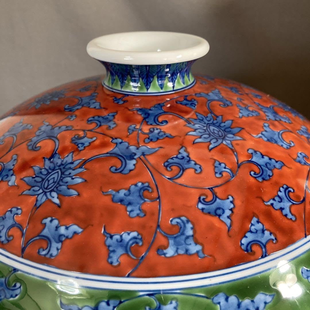 源右衛門】古伊万里の伝統 日本の名窯 舘林源右衛門作 染濃双鳥