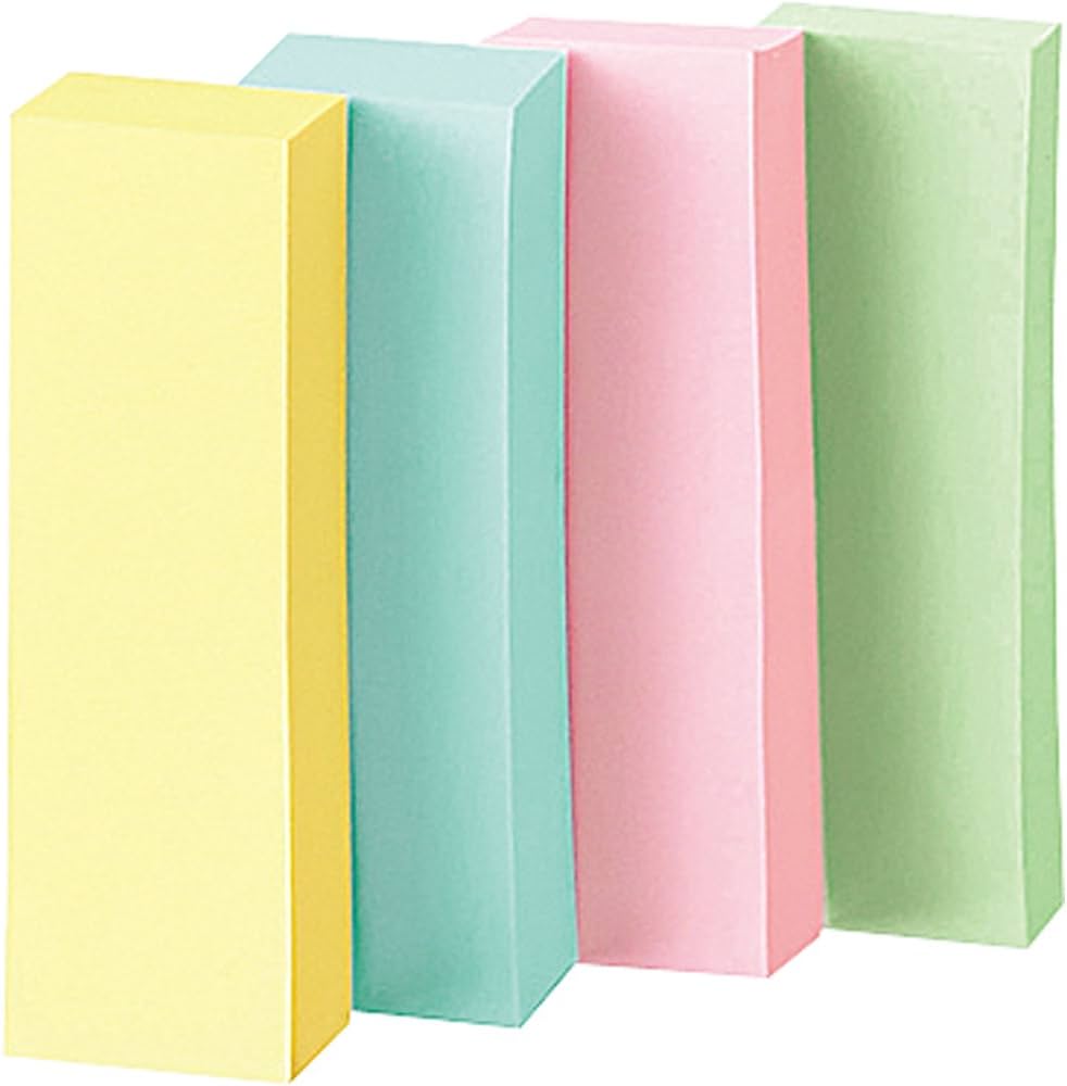 Amazon.co.jp: コクヨ 付箋 超徳用 ふせん 50mm×15mm 100枚×50本入 4色