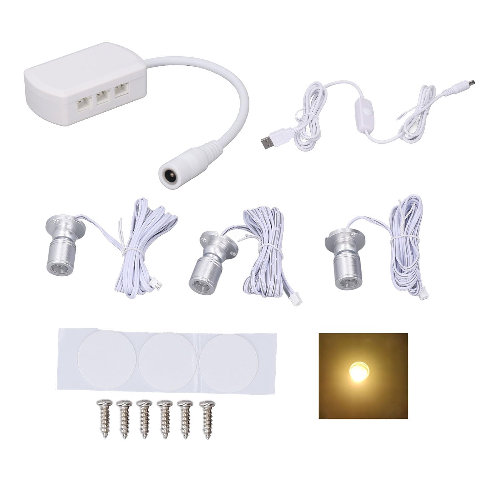 Amazon.co.jp : ミニLEDスポットライト、 5V調整可能なLEDスポット