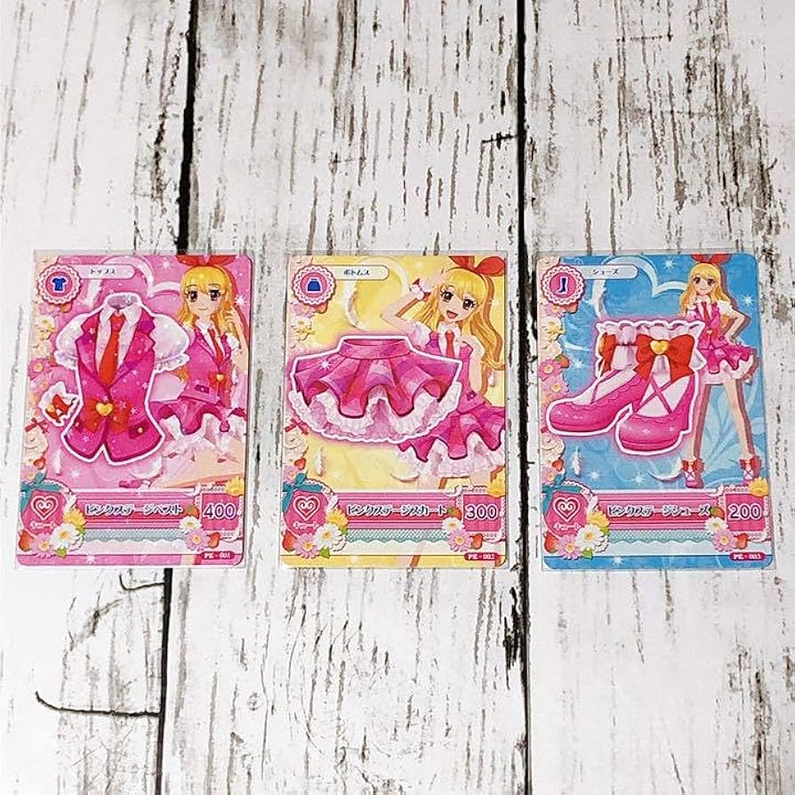 ピンクステージコーデ ＋ 星宮いちご学生証 アイカツカード