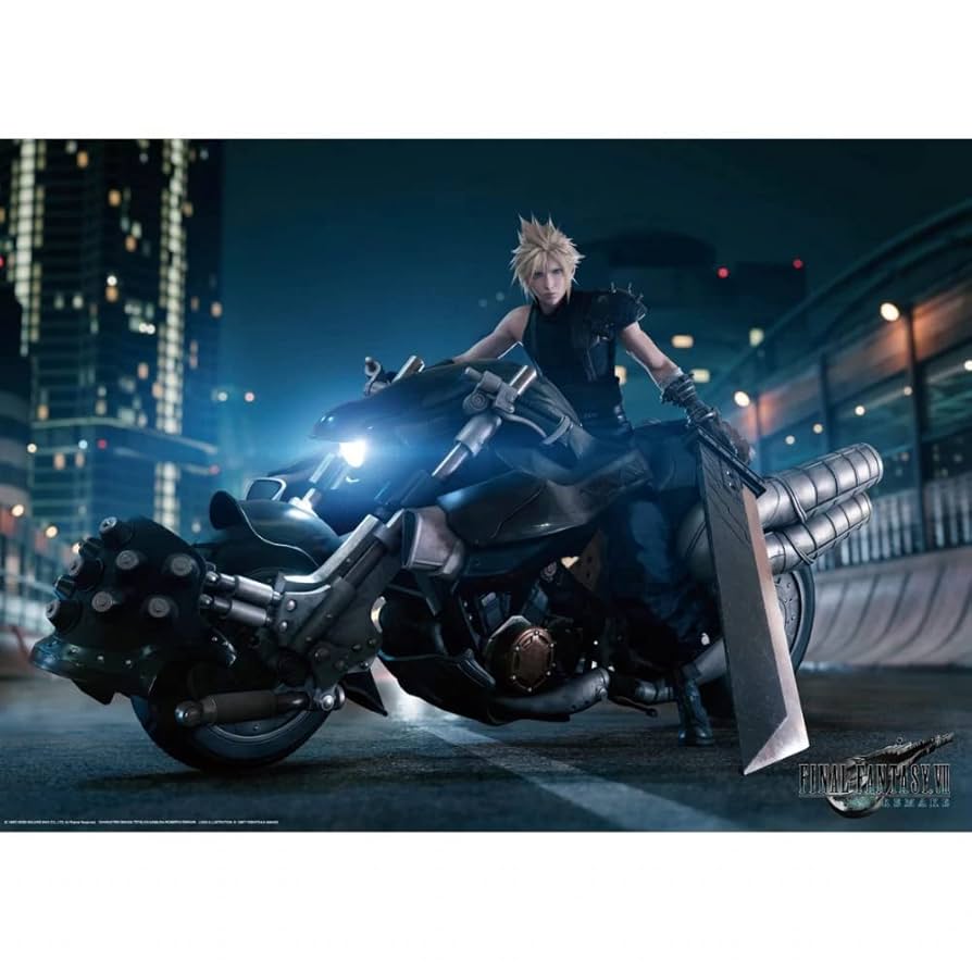 Puzzle Mystery Final Fantasy VII Remake Midgar Key Art 1000-Piece