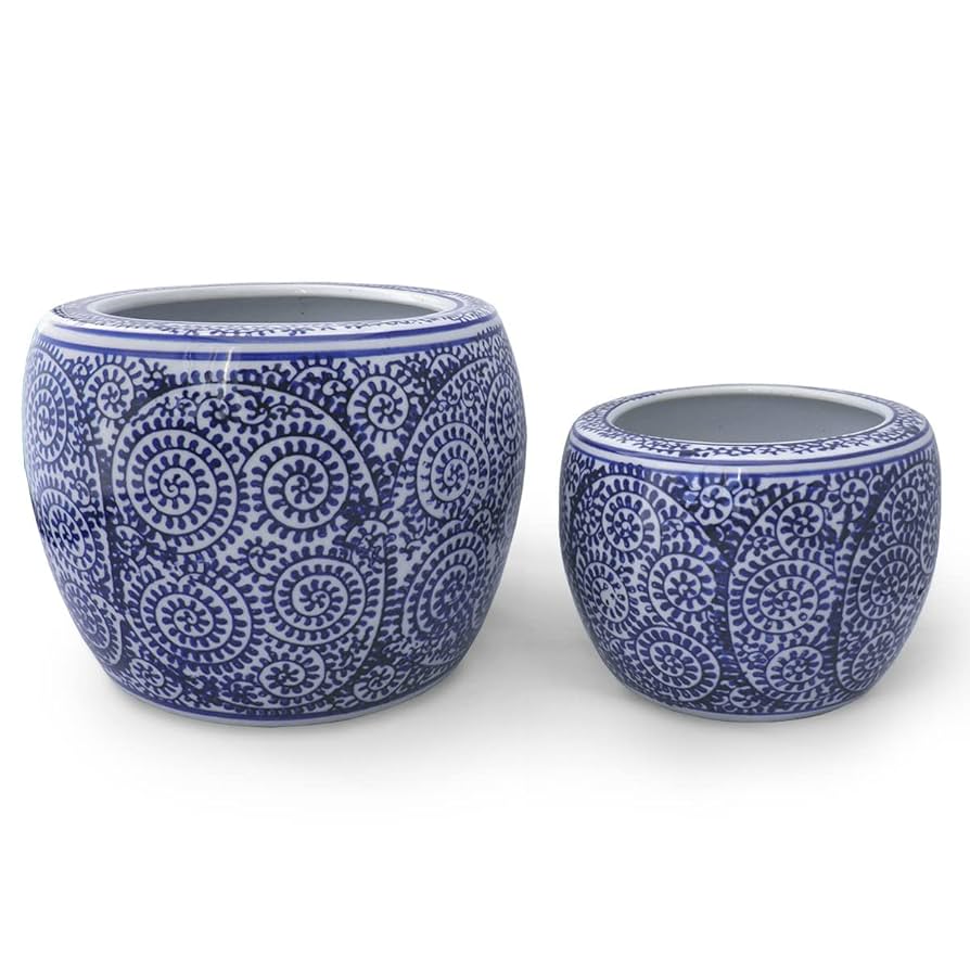 火鉢大2個セット手あぶり火鉢伊万里有田瀬戸植木鉢メダカ鉢骨董