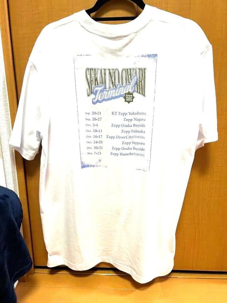 セカオワ Tシャツ terminal ターミナル Zepp XL ホワイト美品 SEKAI NO