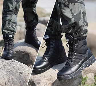 Amazon | [Orlancy] ミリタリーブーツ タクティカルブーツ コンバット