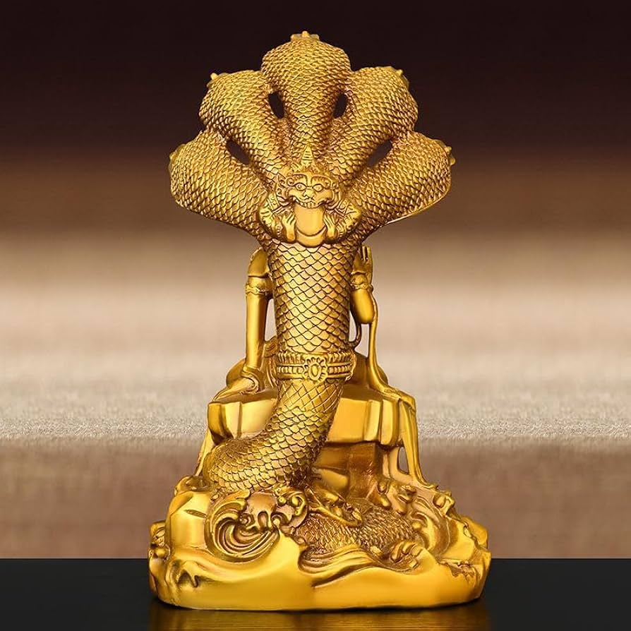 レア【老翁蛇体神像】仏像