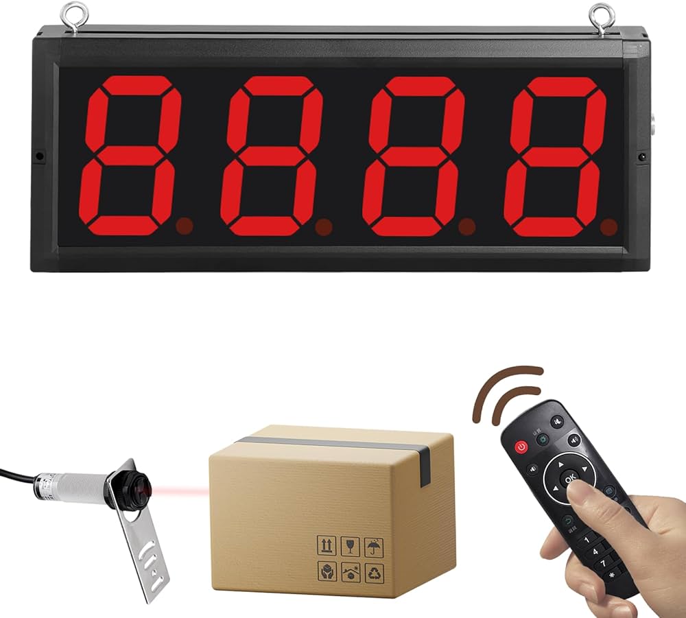 Amazon | JIAWANSHUN デジタルカウンター LED自動カウンター 110-240V