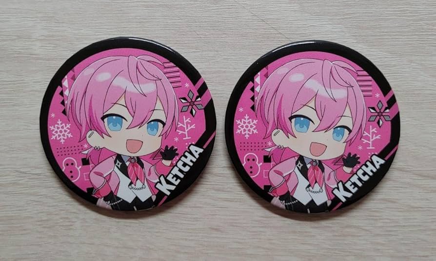 Amazon.co.jp: アンプタックカラーズ amptak×colors けちゃ 缶バッジ