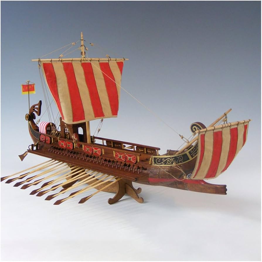 Amazon.com: Lllunimon 1/50 Caesar Ancient Roman Warship Model