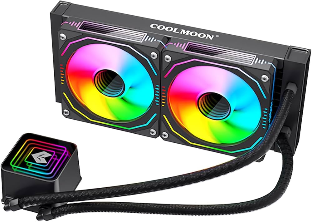 Amazon.co.jp: 【スモールラボ】COOLMOON AOSOR 簡易水冷クーラー