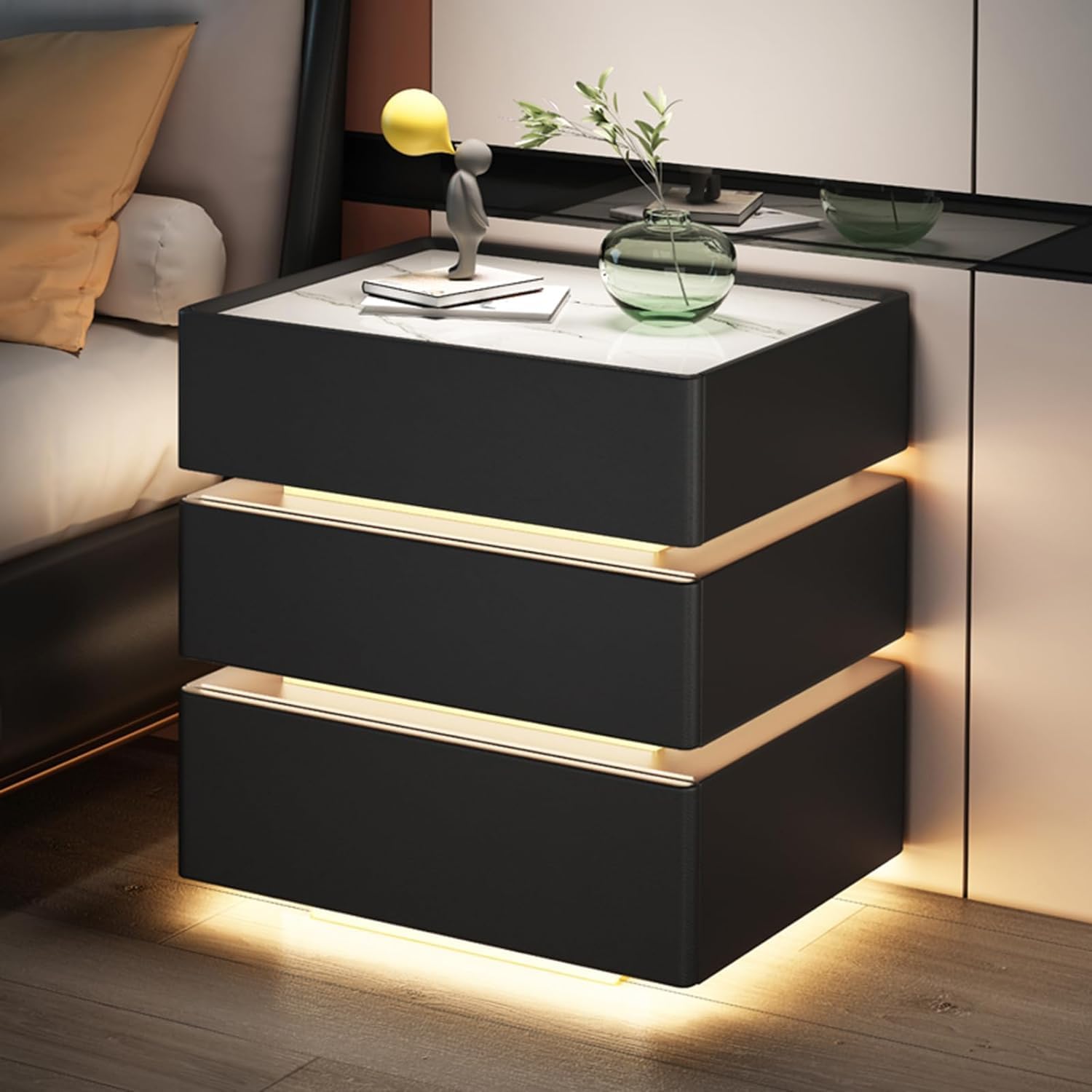 EIK65 アシュレイ T864-3 サイドテーブル ナイトテーブル 引出し付き