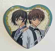 コードギアス ルルーシュ カフェ ハート缶バッジ コードギアス