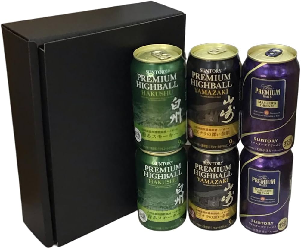 Amazon.co.jp: ギフト箱入り プレミアム 山崎ハイボール 2缶 ＋ 白州