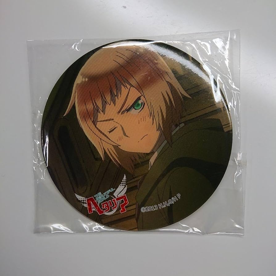 ◇ ヘタリア 中国 ガルアト ビッグ 缶バッジ ガールズアトラクション