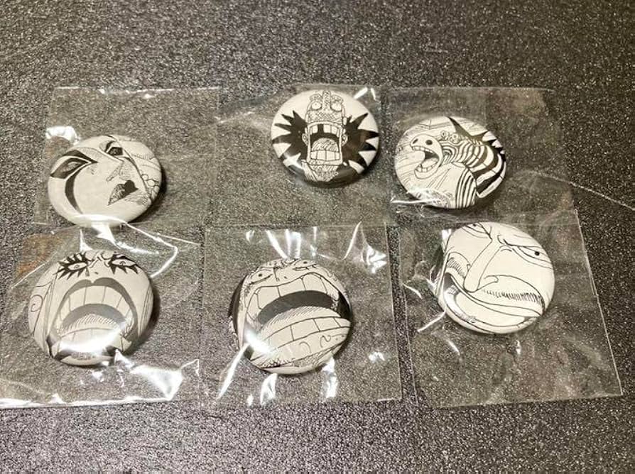 ワンピース all faces オールフェイス缶バッジ モンキー・D・ルフィ