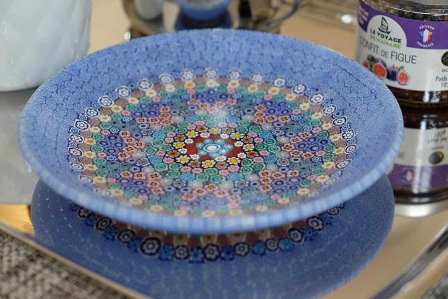 アンティーク ベネチアンガラス ミルフィオリ ムリーニ ガラス 花瓶