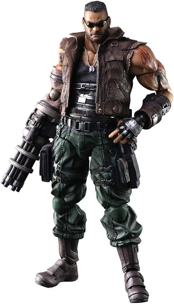 Amazon.com: Final Fantasy VII Remake Play Arts -Kai- Barret