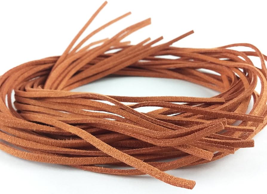 Amazon.co.jp: ノーブランド品 スエード 紐 1m 10本 ライトブラウン