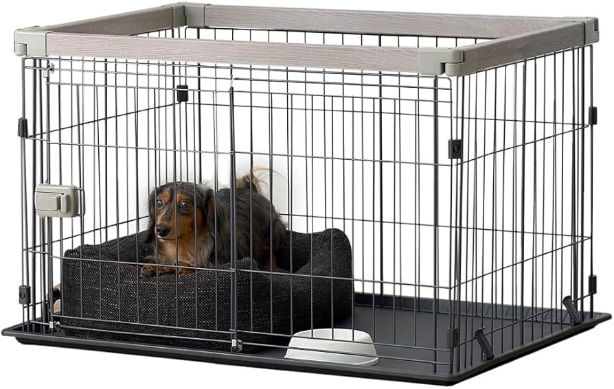 Amazon | アイリスオーヤマ 犬 サークル ウッディシステムサークル SWS