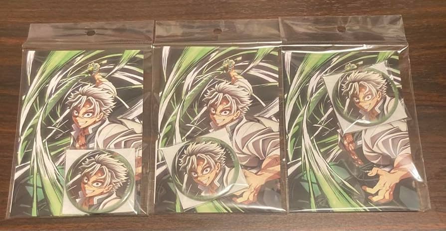 Amazon.co.jp: 鬼滅 全集中展 不死川実弥 缶バッジ ポストカードセット