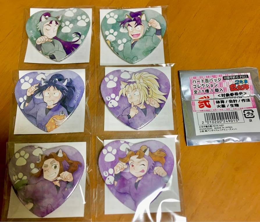 Amazon.co.jp: 忍たま乱太郎 ナンジャタウン ハート缶バッジ